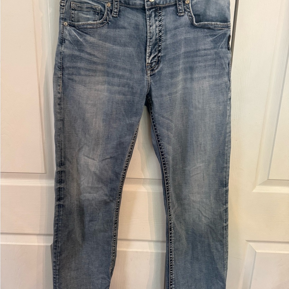 Silver Jeans Blue Straight Jeans Classic Style